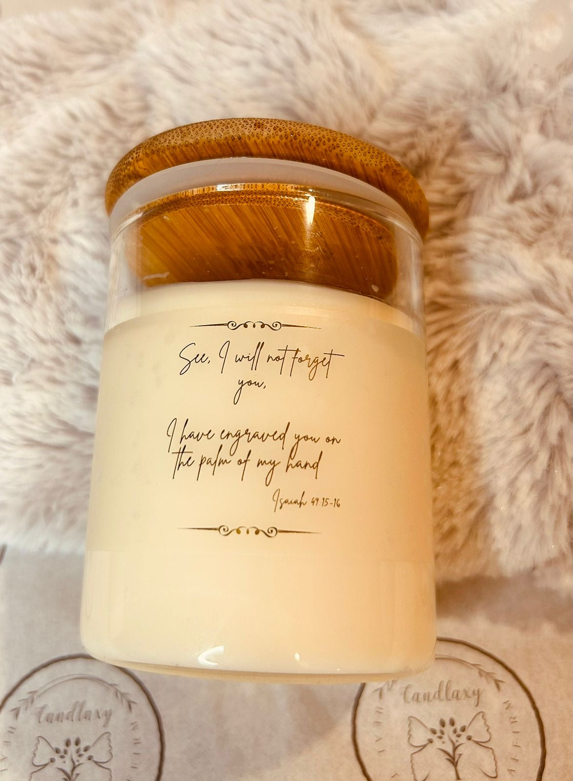 Scripture Candle jars