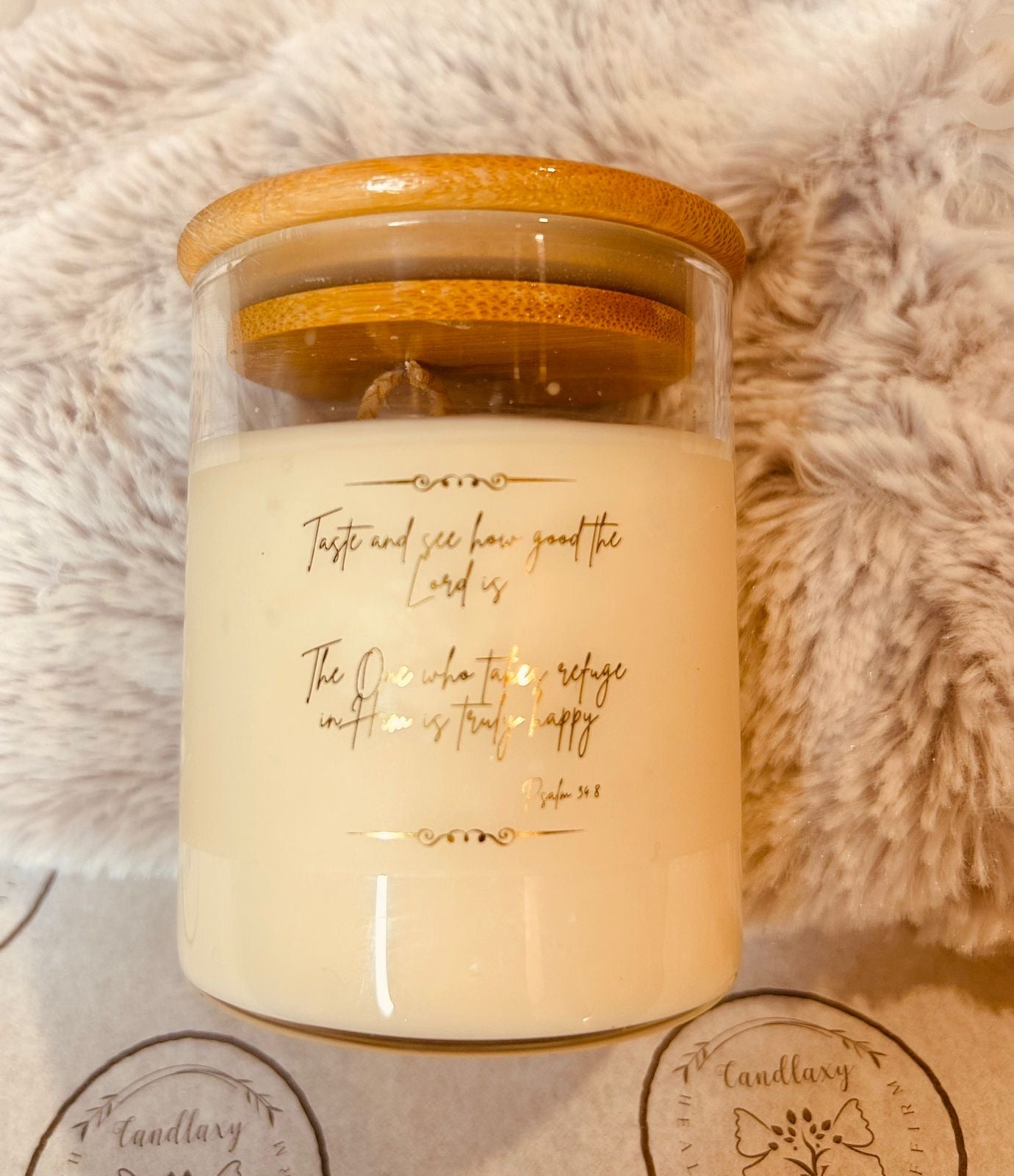 Scripture Candle jars