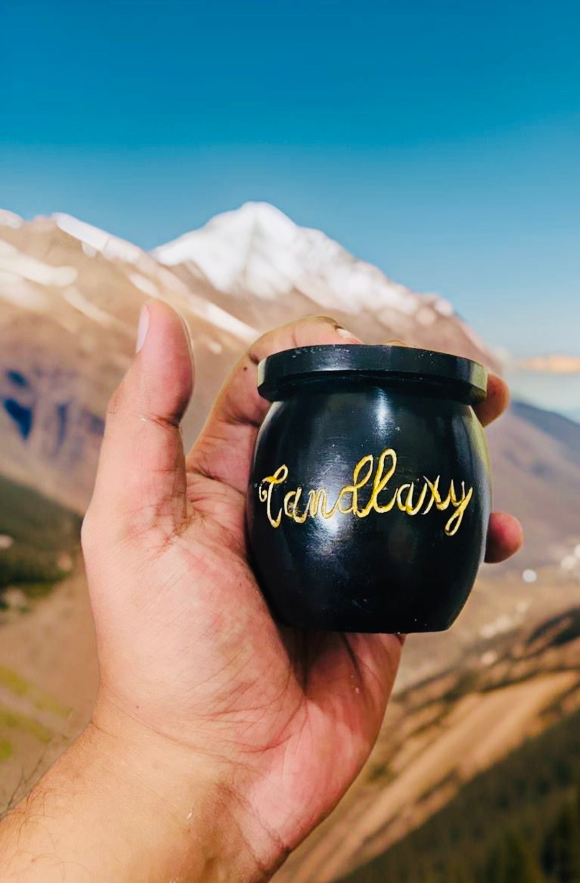 Eternal Flame Soapstone Candle Jar