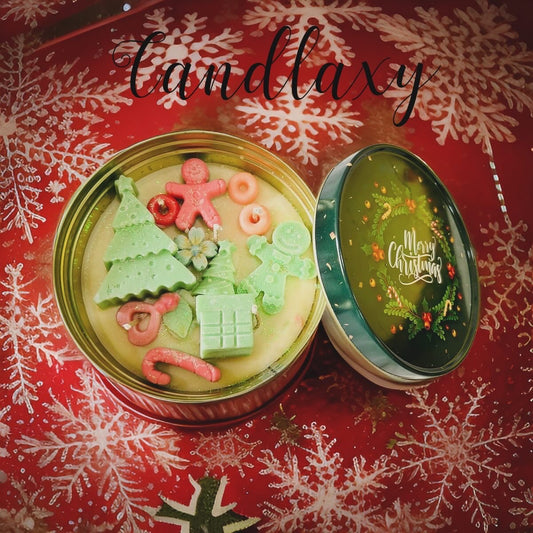 Festive cookie scented candle box