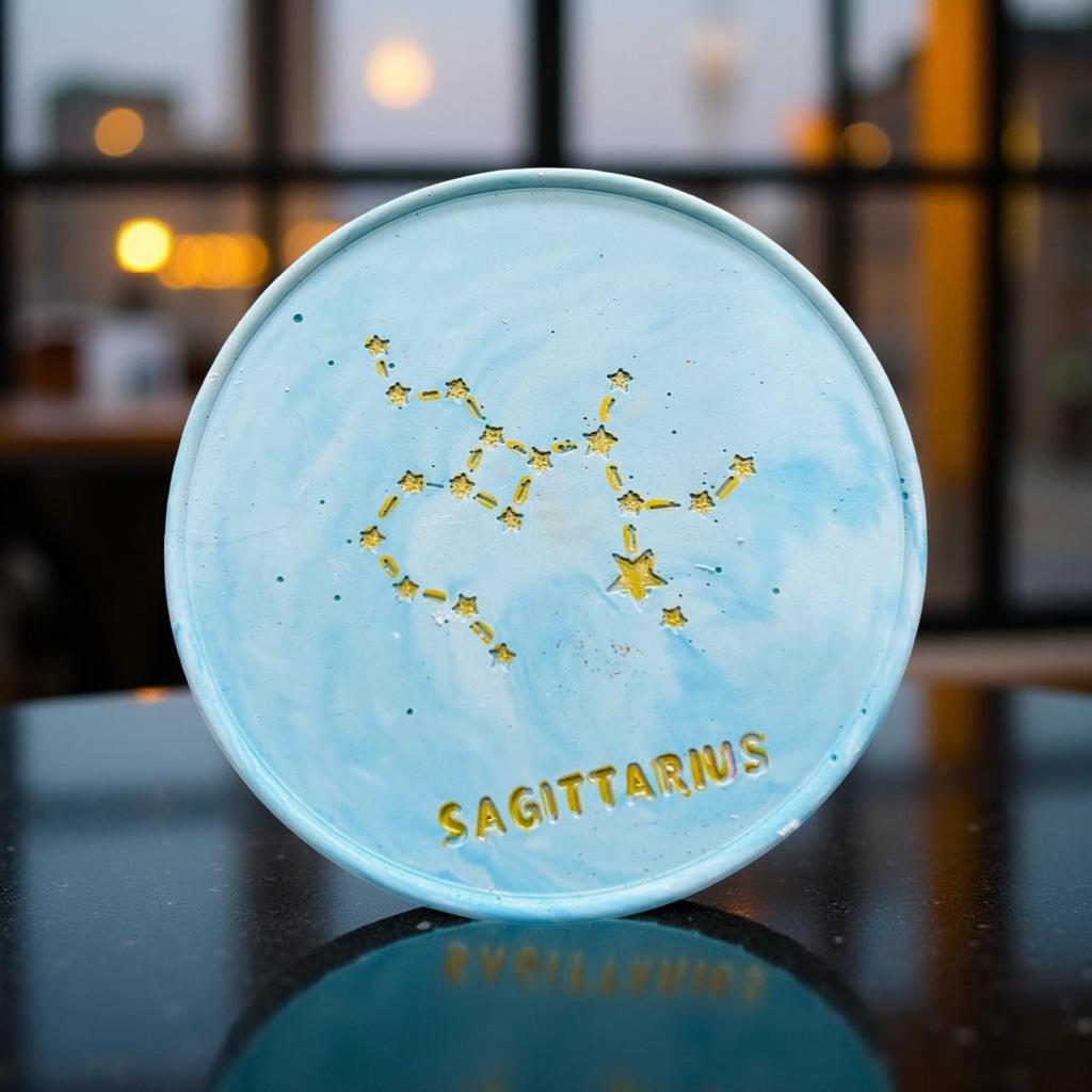 Zodiac Sign Theme Candle Coasters
