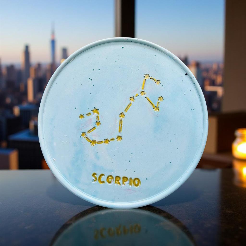 Zodiac Sign Theme Candle Coasters