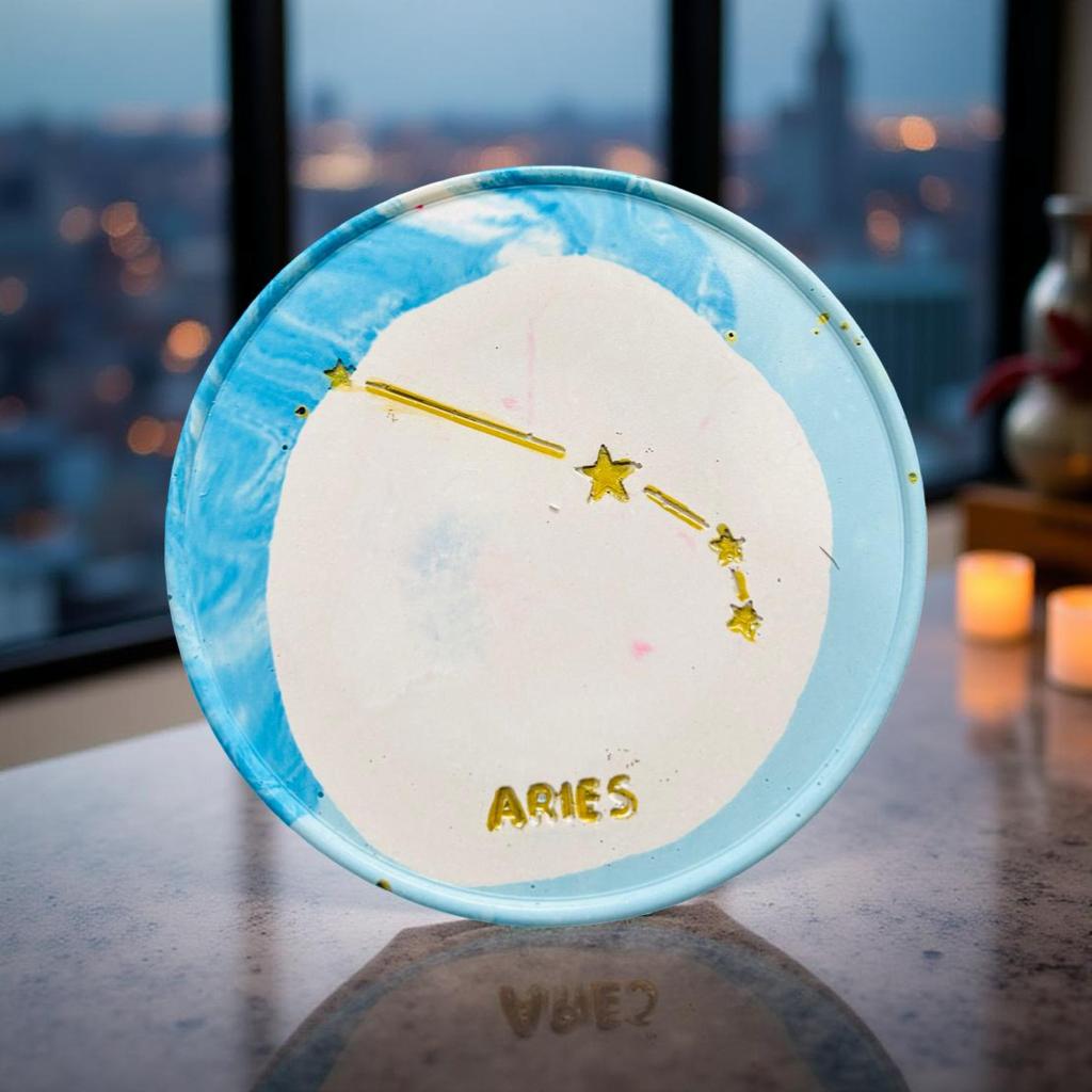 Zodiac Sign Theme Candle Coasters