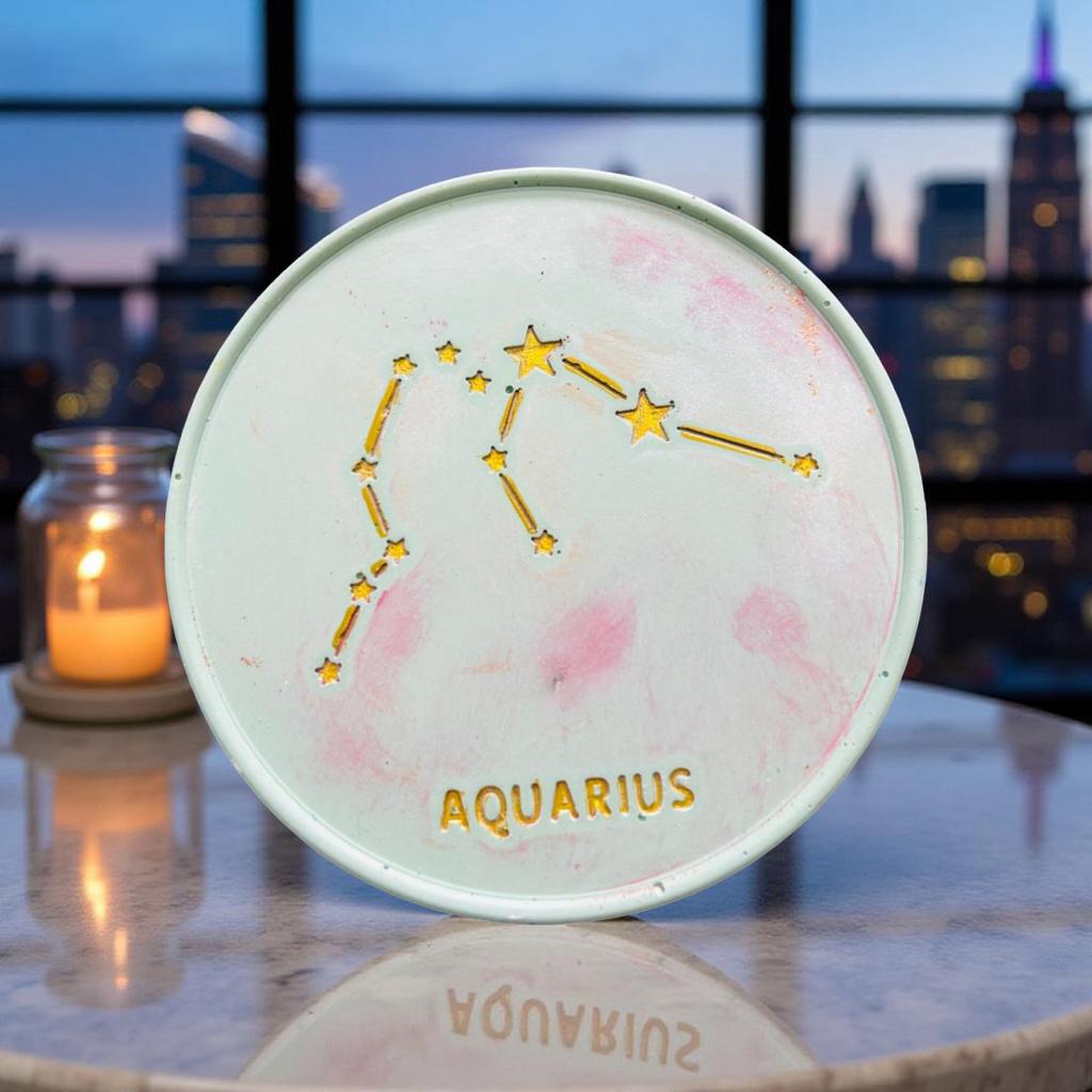 Zodiac Sign Theme Candle Coasters