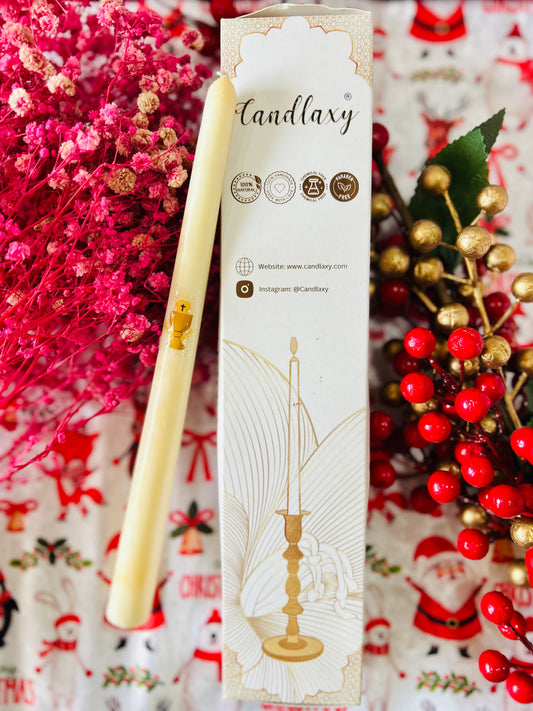 Taper Candles infused with essential oils - Set of 2 candles