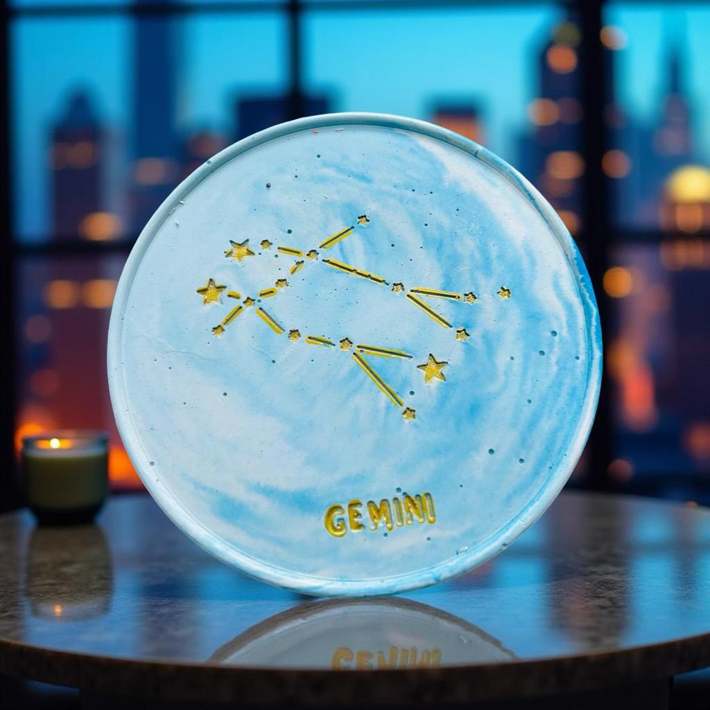 Zodiac Sign Theme Candle Coasters